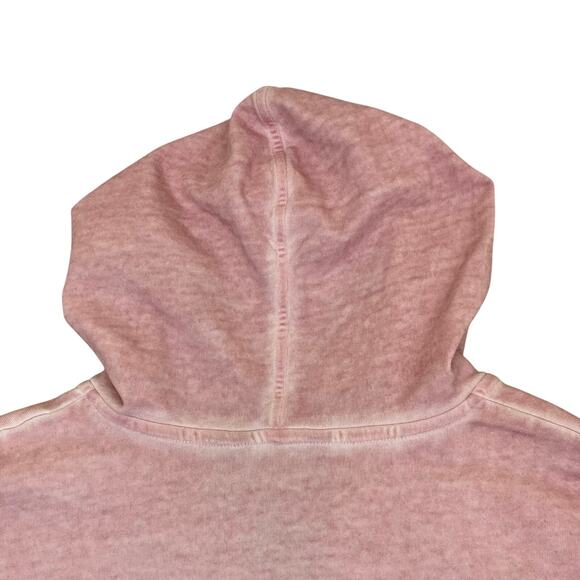 Ulla Popken Sz 28/30 Distressed Pink Full-zip Hooded Sweatshirt with Rhinestones - Picture 14 of 16